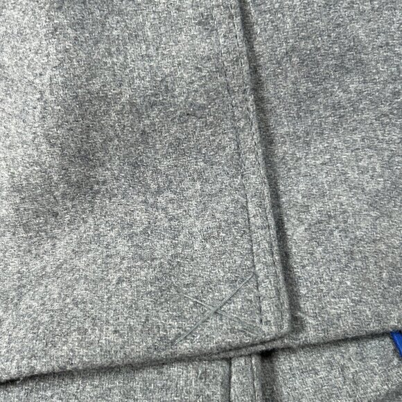 Gently Loved DKNY Women's Size 0 Double-Breasted gray Peacoat Zip Pockets READ - Picture 13 of 16